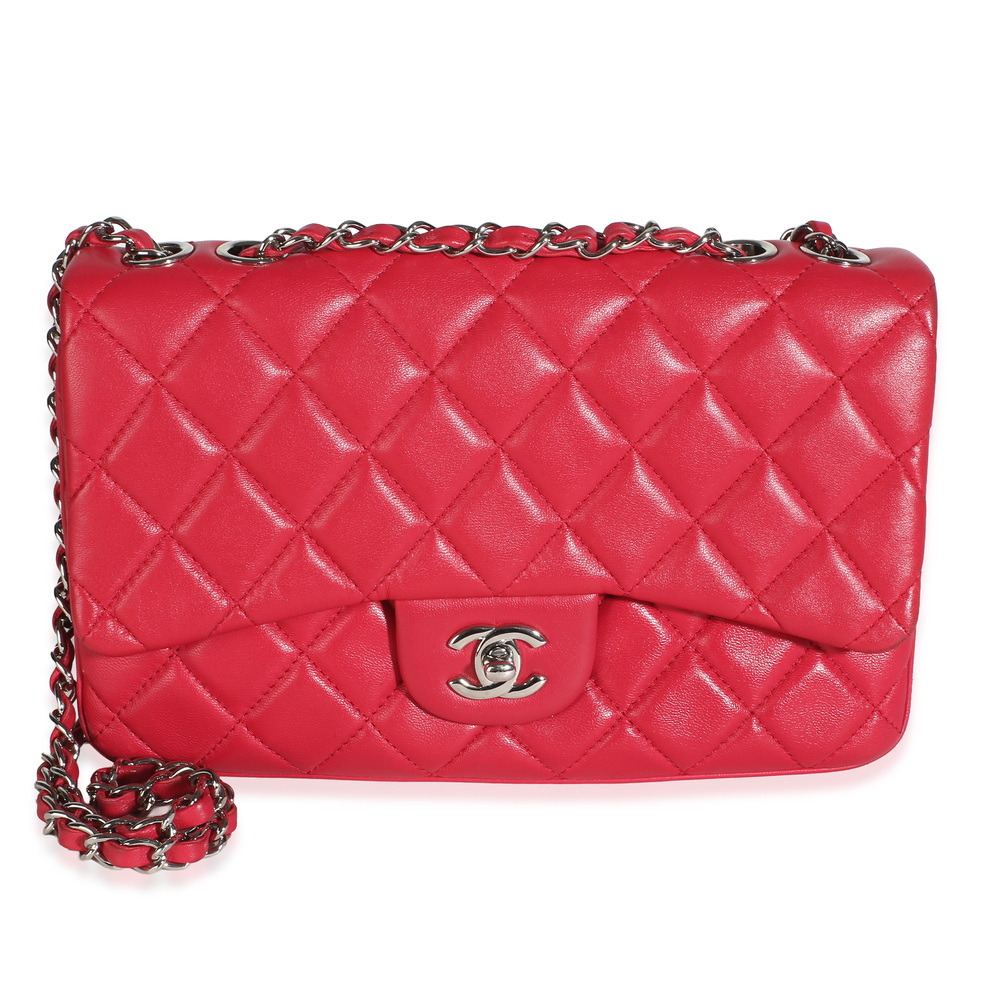 Chanel Pink Quilted Lambskin Medium 3 Accordion Flap Bag